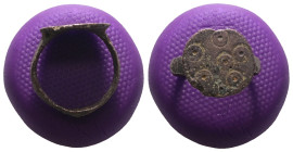 Weight 2,12 gr - Diameter 16 mm. Ancient Bronze Ring.