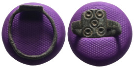 Weight 3,44 gr - Diameter 22 mm. Ancient Bronze Ring.