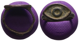 Weight 3,74 gr - Diameter 18 mm. Ancient Bronze Ring.