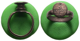 Weight 5,32 gr - Diameter 25 mm. Ancient Bronze Ring.