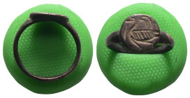 Weight 2,56 gr - Diameter 18 mm. Ancient Bronze Ring.