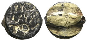 Weight 2,67 gr - Diameter 12 mm. GREEK Bronze ring head.