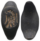 Weight 5,56 gr - Diameter 24 mm. Roman Bronze ring head. 1st- 4th Century CE.