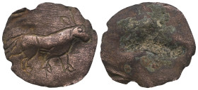 Weight 0,52 gr - Diameter 19 mm. Roman Bronze ring with head. 1st- 4th Century CE.