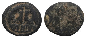 Weight 0,70 gr - Diameter 11 mm. BYZANTINE EMPIRE Bronze ring head. 7- 11th Century CE.
