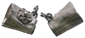 Weight 1,08 gr - Diameter 12 mm. Ancient Silver Necklace.