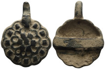 Weight 11,78 gr - Diameter 37 mm. Ancient Bronze Pendant.