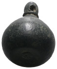 Weight 28,72 gr - Diameter 22 mm. Ancient Bronze Pendant.