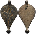 Weight 5,00 gr - Diameter 41 mm. Ancient Bronze Pendant.