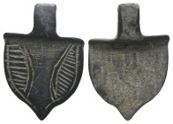 Weight 2,53 gr - Diameter 19 mm. Ancient Bronze Pendant.