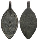 Weight 3,62 gr - Diameter 28 mm. Ancient Bronze Pendant.