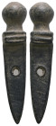 Weight 10,00 gr - Diameter 43 mm. Ancient Bronze Pendant.
