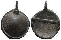 Weight 6,85 gr - Diameter 32 mm. Ancient Bronze Pendant.