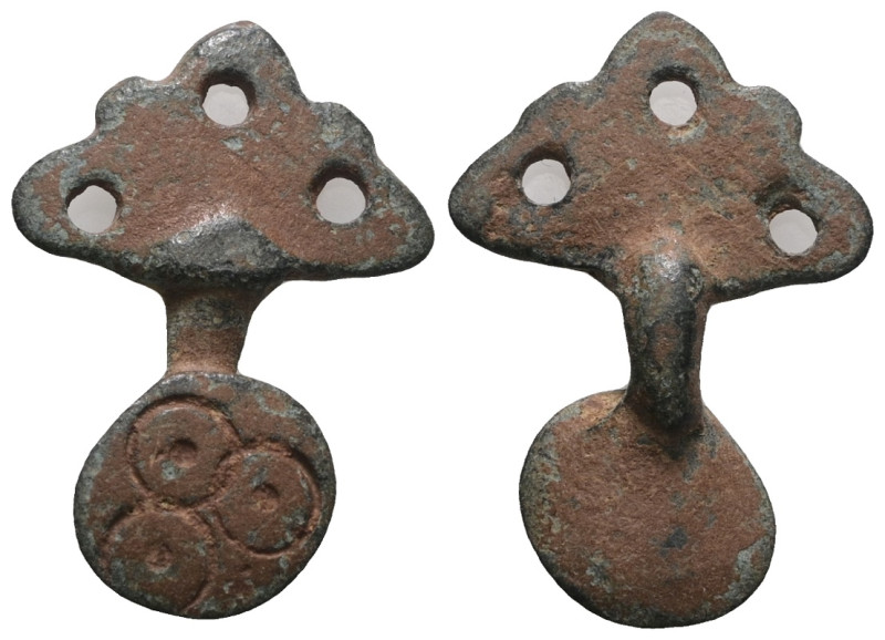 Weight 4,45 gr - Diameter 31 mm. Ancient Bronze Pendant.