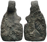 Weight 5,92 gr - Diameter 34 mm. Ancient Bronze Pendant.