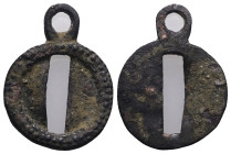 Weight 4,36 gr - Diameter 31 mm.Ancient Bronze Pendant.