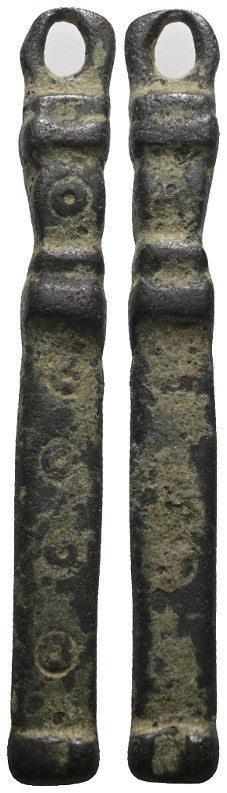 Weight 14,95 gr - Diameter 64 mm.Ancient Bronze Pendant.