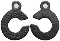 Weight 5,73 gr - Diameter 34 mm.Ancient Bronze Pendant.