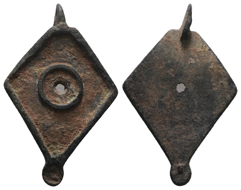 Weight 3,32 gr - Diameter 32 mm. Ancient Bronze Pendant.