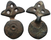 Weight 3,11 gr - Diameter 24 mm. Ancient Bronze Pendant.
