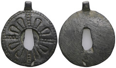 Weight 14,45 gr - Diameter 47 mm. Ancient Bronze Pendant.