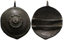 Weight 19,65 gr - Diameter 53 mm. Ancient Bronze Pendant.