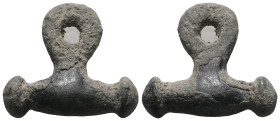 Weight 6,44 gr - Diameter 21 mm. Ancient Bronze Pendant.
