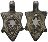 Weight 10,37 gr - Diameter 38 mm. Ancient Bronze Pendant.