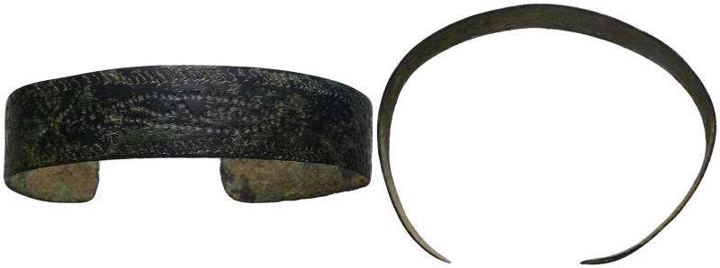 Weight 14,47 gr - Diameter 62 mm. Ancient Bronze Bracelet.