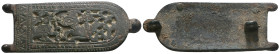 Weight 16,87 gr - Diameter 54 mm. Ancient Bronze Belt Buckle.