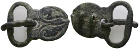 Weight 18,42 gr - Diameter 42 mm. Ancient Bronze Belt Buckle.