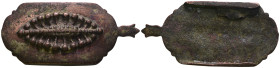 Weight 26,30 gr - Diameter 71 mm. Ancient Bronze Belt Buckle.