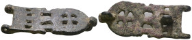 Weight 18,58 gr - Diameter 53 mm. Ancient Bronze Belt Buckle.