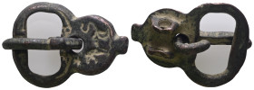 Weight 9,64 gr - Diameter 33 mm.Ancient Bronze Belt Buckle.