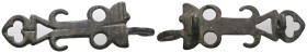 Weight 8,35 gr - Diameter 50 mm.Ancient Bronze Belt Buckle.
