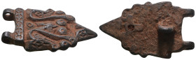 Weight 12,77 gr - Diameter 36 mm. Ancient Bronze Belt Buckle.