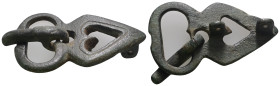 Weight 15,20 gr - Diameter 40 mm.Ancient Bronze Belt Buckle.