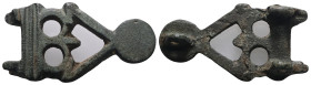 Weight 15,27 gr - Diameter 45 mm. Ancient Bronze Belt Buckle.