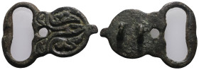 Weight 14,88 gr - Diameter 44 mm. Ancient Bronze Belt Buckle.