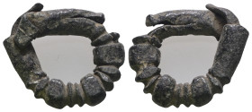 Weight 4,86 gr - Diameter 20 mm. Ancient Bronze Fibula.