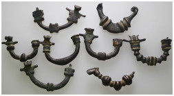 8 pieces, sold as seen. Ancient Bronze Fibula.No return