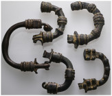 5 pieces sold as seen. Ancient Bronze Fibula. No Return