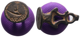 Weight 4,22 gr - Diameter 25 mm.Ancient Bronze Seal.