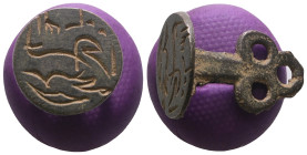 Weight 5,46 gr - Diameter 22 mm. Ancient Bronze Seal.