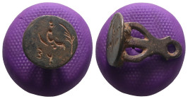 Weight 3,76 gr - Diameter 20 mm.Ancient Bronze Seal.