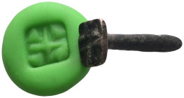 Weight 6,37 gr - Diameter 30 mm. Ancient Bronze Seal.