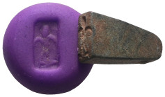 Weight 4,85 gr - Diameter 17 mm. Ancient Bronze Seal.