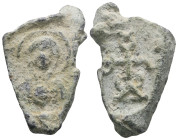 Weight 10,34 gr - Diameter 26 mm. BYZANTINE LEAD SEAL.(Circa 7th-11th Century).Pb.