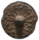 Weight 2,61 gr - Diameter 16 mm. BYZANTINE LEAD SEAL.(Circa 7th-11th Century).Pb.