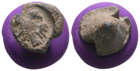 Weight 8,06 gr - Diameter 12 mm. BYZANTINE LEAD SEAL.(Circa 7th-11th Century).Pb.